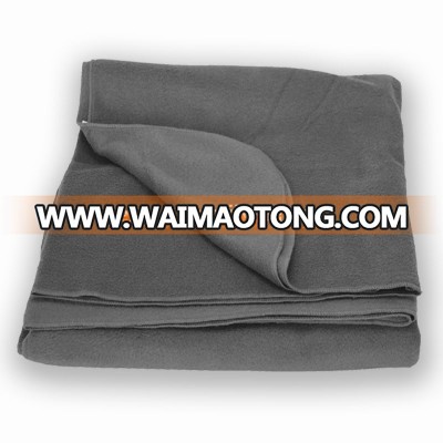 Wholesale Brushed Fleece Throw Blanket with Custom Logo for Airplane and Travel