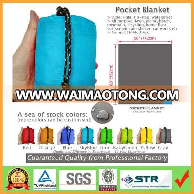 Ultra Light Ripstop Pocket Blanket Beach Blanket with enhanced waterproof sandless from 11-year factory enjoy discount price !!