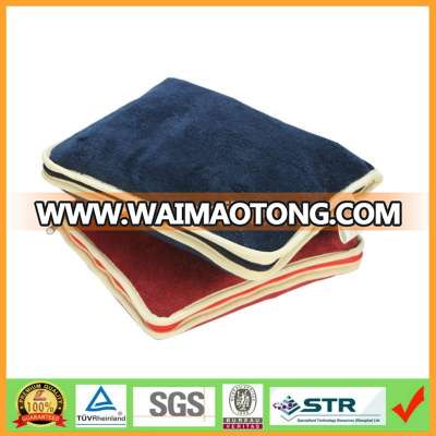 Supersoft microfiber fleece royal plush throw with logo great for car,airplane,train,travel and gifts